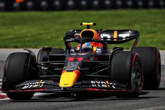 Sergio Perez (MEX) Red Bull Racing RB18.
17.06.2022. Formula 1 World Championship, Rd 9, Canadian Grand Prix, Montreal, Canada, Practice Day.
 - www.xpbimages.com, EMail: requests@xpbimages.com &copy; Copyright: Coates / XPB Images
