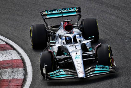 George Russell (GBR) Mercedes AMG F1 W13.
17.06.2022. Formula 1 World Championship, Rd 9, Canadian Grand Prix, Montreal, Canada, Practice Day.
- www.xpbimages.com, EMail: requests@xpbimages.com &copy; Copyright: Price / XPB Images