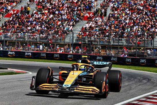 Lando Norris (GBR) McLaren MCL36.
17.06.2022. Formula 1 World Championship, Rd 9, Canadian Grand Prix, Montreal, Canada, Practice Day.
- www.xpbimages.com, EMail: requests@xpbimages.com &copy; Copyright: Batchelor / XPB Images
