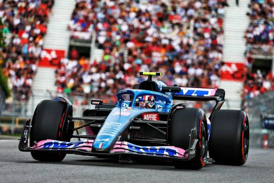 Esteban Ocon (FRA) Alpine F1 Team A522.
17.06.2022. Formula 1 World Championship, Rd 9, Canadian Grand Prix, Montreal, Canada, Practice Day.
- www.xpbimages.com, EMail: requests@xpbimages.com &copy; Copyright: Batchelor / XPB Images