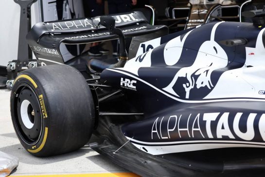 Pierre Gasly (FRA) AlphaTauri AT03 rear wing and floor.
17.06.2022. Formula 1 World Championship, Rd 9, Canadian Grand Prix, Montreal, Canada, Practice Day.
- www.xpbimages.com, EMail: requests@xpbimages.com &copy; Copyright: Batchelor / XPB Images