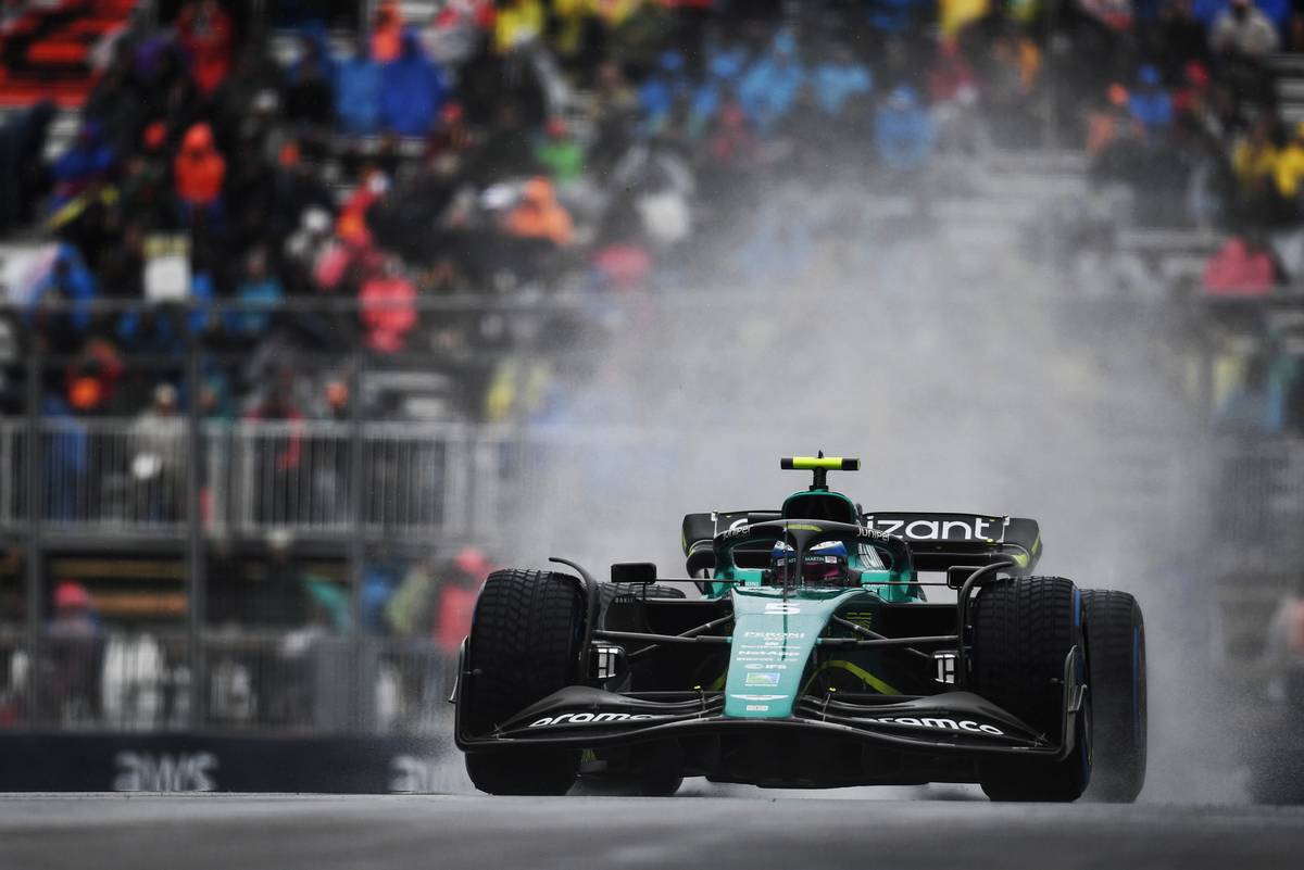 Alonso tops rain-soaked final practice in Montreal