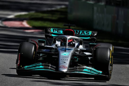 George Russell (GBR) Mercedes AMG F1 W13.
19.06.2022. Formula 1 World Championship, Rd 9, Canadian Grand Prix, Montreal, Canada, Race Day.
 - www.xpbimages.com, EMail: requests@xpbimages.com &copy; Copyright: Coates / XPB Images