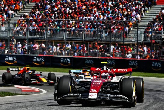 Guanyu Zhou (CHN) Alfa Romeo F1 Team C42.
19.06.2022. Formula 1 World Championship, Rd 9, Canadian Grand Prix, Montreal, Canada, Race Day.
- www.xpbimages.com, EMail: requests@xpbimages.com &copy; Copyright: Batchelor / XPB Images