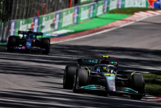 Lewis Hamilton (GBR) Mercedes AMG F1 W13.
19.06.2022. Formula 1 World Championship, Rd 9, Canadian Grand Prix, Montreal, Canada, Race Day.
 - www.xpbimages.com, EMail: requests@xpbimages.com &copy; Copyright: Coates / XPB Images