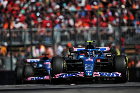 Esteban Ocon (FRA) Alpine F1 Team A522.
19.06.2022. Formula 1 World Championship, Rd 9, Canadian Grand Prix, Montreal, Canada, Race Day.
 - www.xpbimages.com, EMail: requests@xpbimages.com &copy; Copyright: Coates / XPB Images