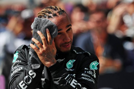 Lewis Hamilton (GBR) Mercedes AMG F1 in parc ferme.
19.06.2022. Formula 1 World Championship, Rd 9, Canadian Grand Prix, Montreal, Canada, Race Day.
 - www.xpbimages.com, EMail: requests@xpbimages.com &copy; Copyright: Coates / XPB Images