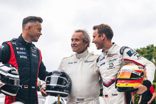 Andre Lotterer (GER), Jacky Ickx (BEL), Timo Bernhard (GER)
24-26.06.2022 Goodwood Festival of Speed, Goodwood, England
 - www.xpbimages.com, EMail: requests@xpbimages.com - copy of publication required for printed pictures. Every used picture is fee-liable. &copy; Copyright: Bearne / XPB Images
