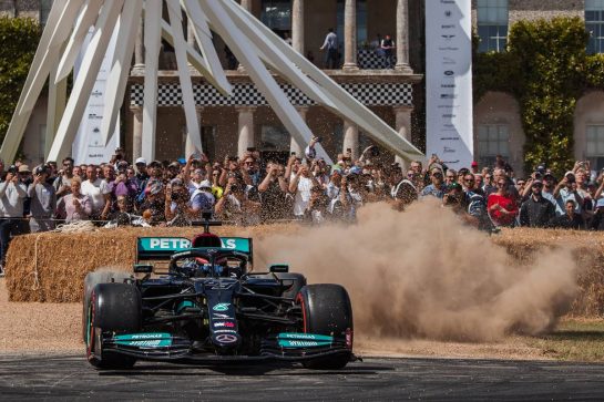 George Russell (GBR) Mercedes
24-26.06.2022 Goodwood Festival of Speed, Goodwood, England
 - www.xpbimages.com, EMail: requests@xpbimages.com - copy of publication required for printed pictures. Every used picture is fee-liable. &copy; Copyright: Bearne / XPB Images