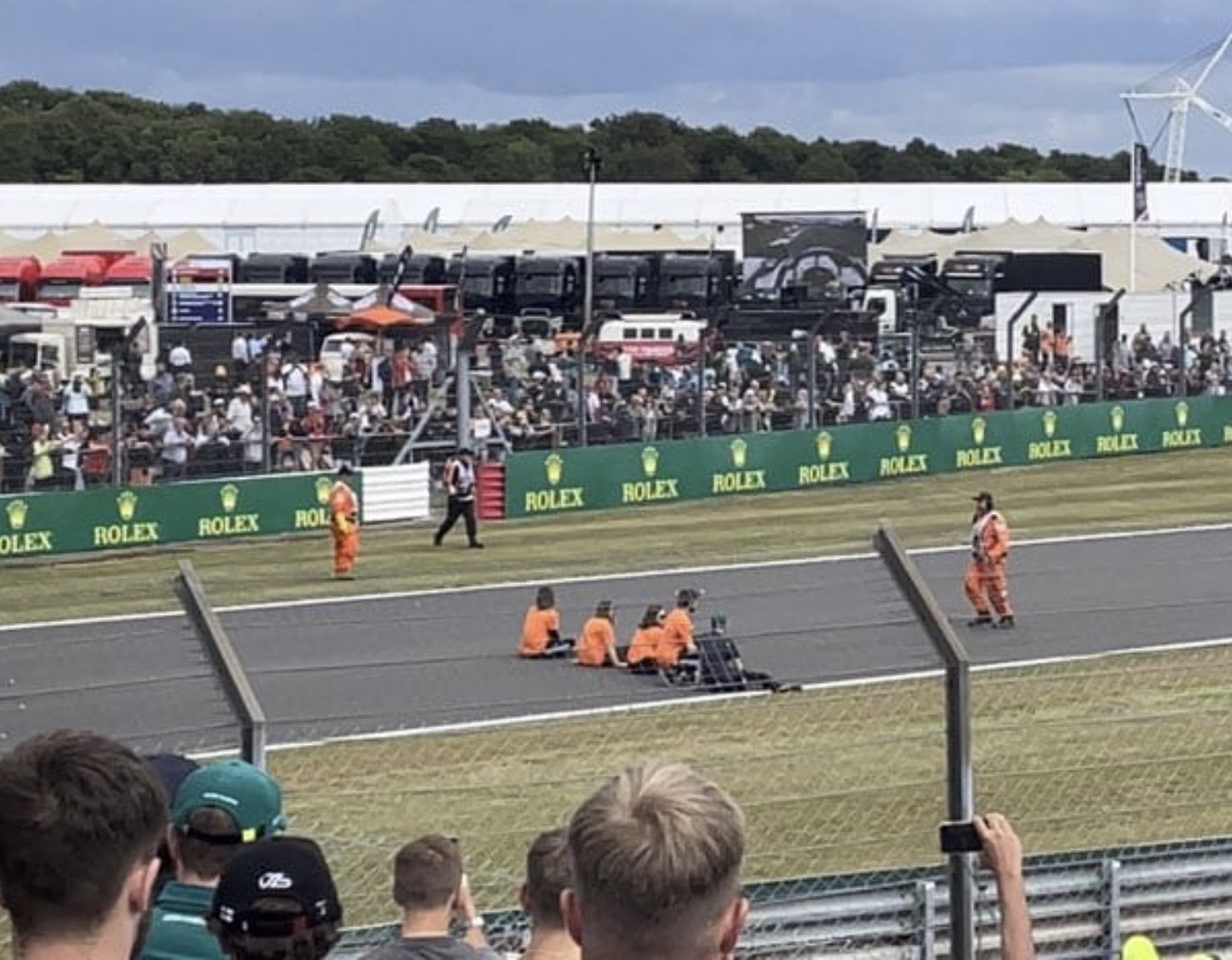 Seven arrested at Silverstone for ‘irresponsible’ British GP protest