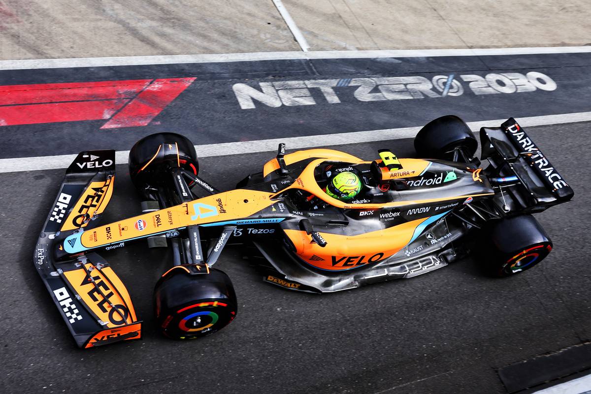 Lando Norris (GBR) McLaren MCL36. 01.07.2022. Formula 1 World Championship, Rd 10, British Grand Prix, Silverstone, England, Practice