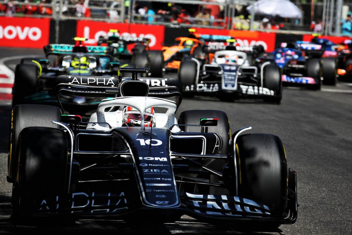 Pierre Gasly (FRA) AlphaTauri AT03. 12.06.2022. Formula 1 World Championship, Rd 8, Azerbaijan Grand Prix, Baku Street Circuit, Azerbaijan, Race