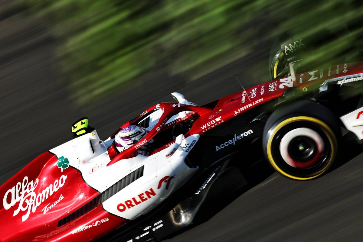 Guanyu Zhou (CHN) Alfa Romeo F1 Team C42. 29.07.2022. Formula 1 World Championship, Rd 13, Hungarian Grand Prix, Budapest, Hungary, Practice