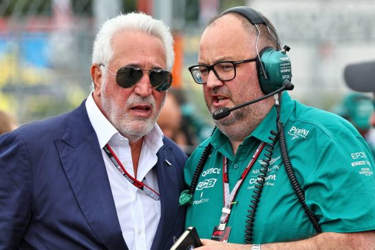 (L to R): Lawrence Stroll (CDN) Aston Martin F1 Team Investor on the grid with Tom McCullough (GBR) Aston Martin F1 Team Performance Director.
31.07.2022. Formula 1 World Championship, Rd 13, Hungarian Grand Prix, Budapest, Hungary, Race Day.
- www.xpbimages.com, EMail: requests@xpbimages.com © Copyright: Batchelor / XPB Images