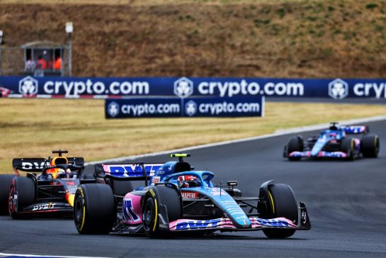 Esteban Ocon (FRA) Alpine F1 Team A522.
31.07.2022. Formula 1 World Championship, Rd 13, Hungarian Grand Prix, Budapest, Hungary, Race Day.
- www.xpbimages.com, EMail: requests@xpbimages.com © Copyright: Batchelor / XPB Images