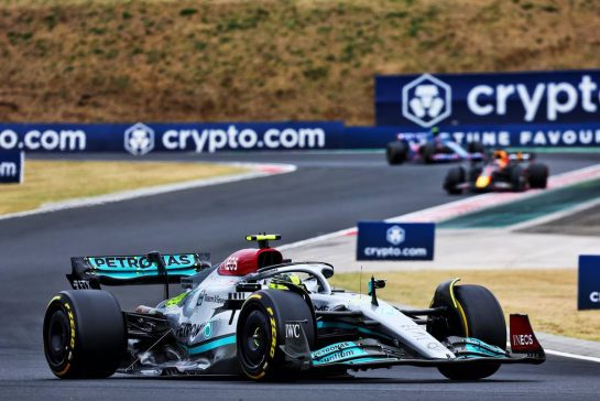 Lewis Hamilton (GBR) Mercedes AMG F1 W13.
31.07.2022. Formula 1 World Championship, Rd 13, Hungarian Grand Prix, Budapest, Hungary, Race Day.
- www.xpbimages.com, EMail: requests@xpbimages.com © Copyright: Batchelor / XPB Images