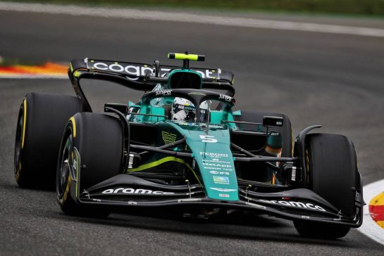 Sebastian Vettel (GER) Aston Martin F1 Team AMR22.
26.08.2022. Formula 1 World Championship, Rd 14, Belgian Grand Prix, Spa Francorchamps, Belgium, Practice Day.
- www.xpbimages.com, EMail: requests@xpbimages.com © Copyright: Coates / XPB Images