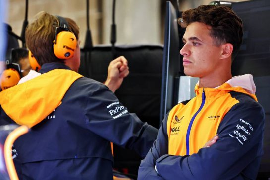 Lando Norris (GBR) McLaren.
26.08.2022. Formula 1 World Championship, Rd 14, Belgian Grand Prix, Spa Francorchamps, Belgium, Practice Day.
- www.xpbimages.com, EMail: requests@xpbimages.com © Copyright: Batchelor / XPB Images