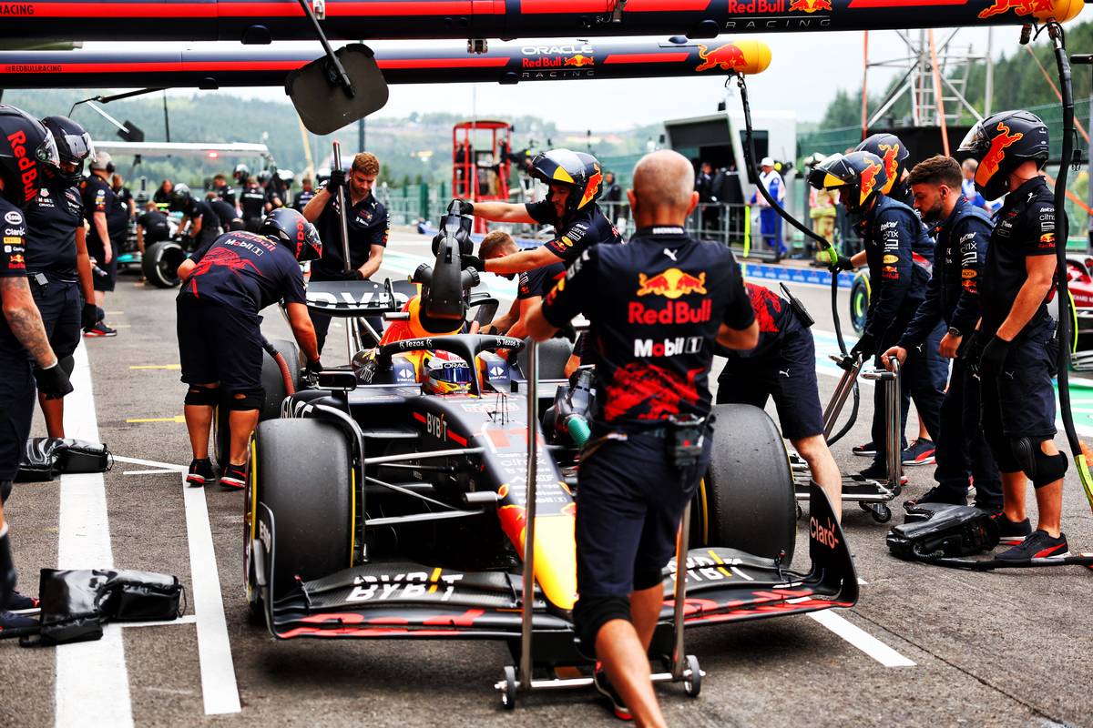 Sergio Perez (MEX) Red Bull Racing RB18. 26.08.2022. Formula 1 World Championship, Rd 14, Belgian Grand Prix, Spa Francorchamps, Belgium, Practice