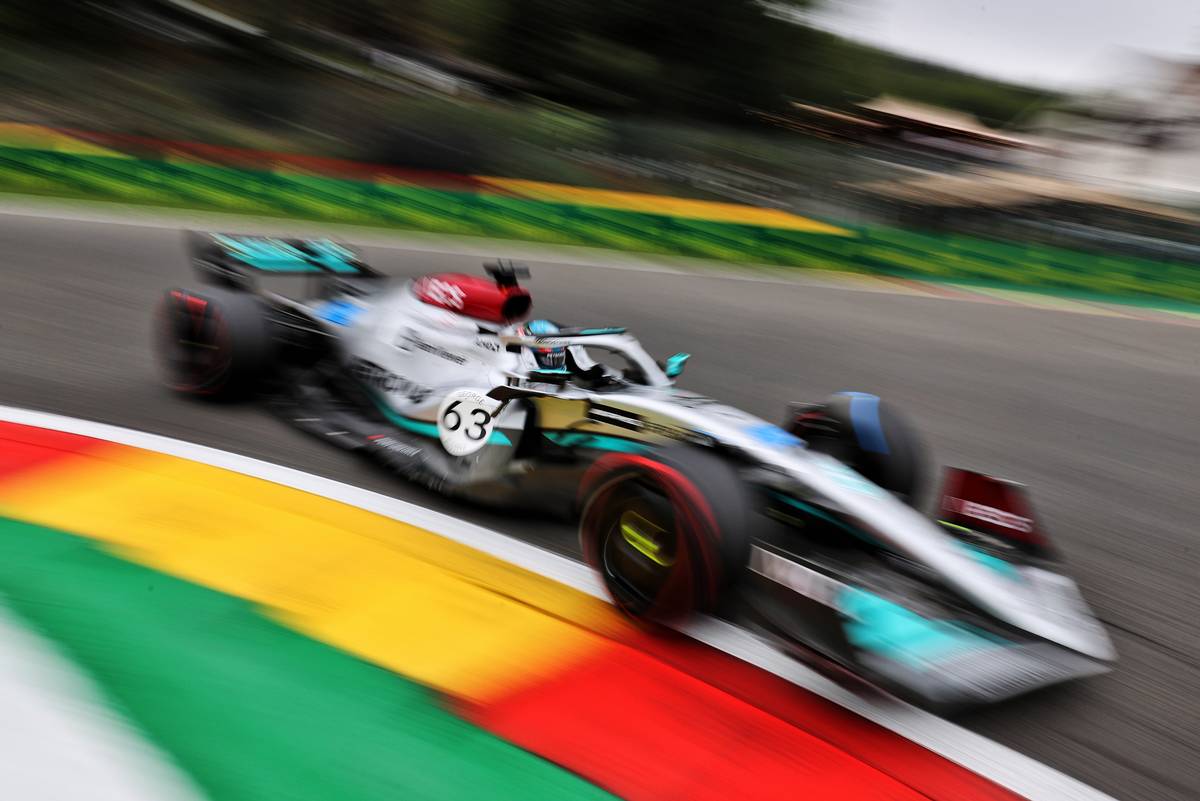 George Russell (GBR) Mercedes AMG F1 W13. 26.08.2022. Formula 1 World Championship, Rd 14, Belgian Grand Prix, Spa Francorchamps, Belgium, Practice