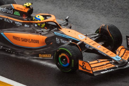 Lando Norris (GBR) McLaren MCL36.
26.08.2022. Formula 1 World Championship, Rd 14, Belgian Grand Prix, Spa Francorchamps, Belgium, Practice Day.
- www.xpbimages.com, EMail: requests@xpbimages.com © Copyright: Bearne / XPB Images