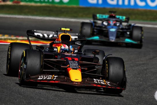 Sergio Perez (MEX) Red Bull Racing RB18.
28.08.2022. Formula 1 World Championship, Rd 14, Belgian Grand Prix, Spa Francorchamps, Belgium, Race Day.
- www.xpbimages.com, EMail: requests@xpbimages.com © Copyright: Coates / XPB Images