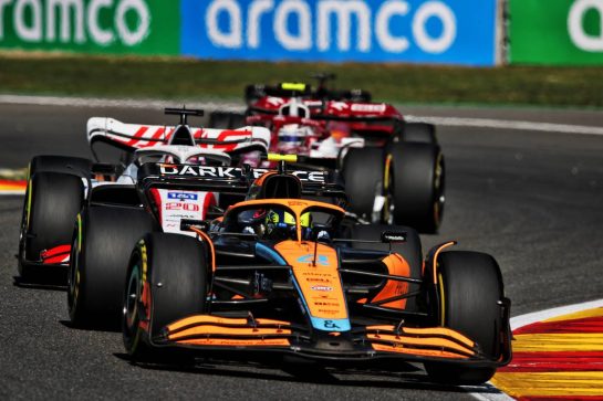 Lando Norris (GBR) McLaren MCL36.
28.08.2022. Formula 1 World Championship, Rd 14, Belgian Grand Prix, Spa Francorchamps, Belgium, Race Day.
- www.xpbimages.com, EMail: requests@xpbimages.com © Copyright: Coates / XPB Images