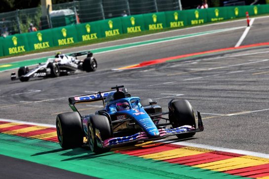 Fernando Alonso (ESP) Alpine F1 Team A522.
28.08.2022. Formula 1 World Championship, Rd 14, Belgian Grand Prix, Spa Francorchamps, Belgium, Race Day.
- www.xpbimages.com, EMail: requests@xpbimages.com © Copyright: Batchelor / XPB Images