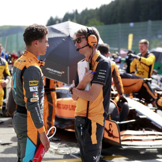 Norris locked out of top 10 at Spa by DRS train