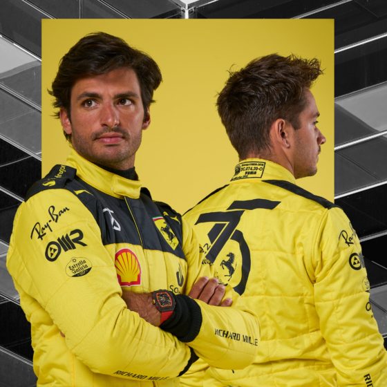 Ferrari brightens up F1-75 for Monza with a touch of yellow