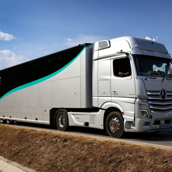 Mercedes hails 89 per cent reduction in race truck CO2 emissions