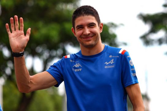 Esteban Ocon (FRA), Alpine F1 Team 
29.09.2022. Formula 1 World Championship, Rd 17, Singapore Grand Prix, Marina Bay Street Circuit, Singapore, Preparation Day.
- www.xpbimages.com, EMail: requests@xpbimages.com &copy; Copyright: Charniaux / XPB Images