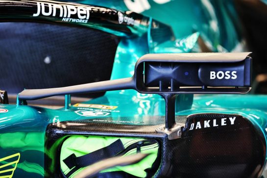 Aston Martin F1 Team AMR22 - wing mirror.
30.09.2022. Formula 1 World Championship, Rd 17, Singapore Grand Prix, Marina Bay Street Circuit, Singapore, Practice Day.
- www.xpbimages.com, EMail: requests@xpbimages.com © Copyright: Batchelor / XPB Images