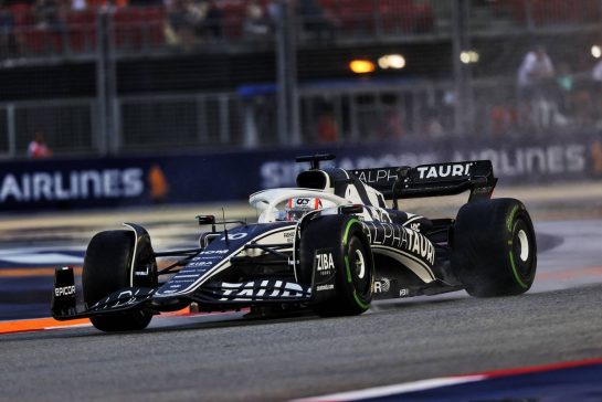 Pierre Gasly (FRA) AlphaTauri AT03.
01.10.2022. Formula 1 World Championship, Rd 17, Singapore Grand Prix, Marina Bay Street Circuit, Singapore, Qualifying Day.
- www.xpbimages.com, EMail: requests@xpbimages.com &copy; Copyright: Moy / XPB Images