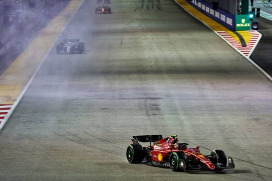 Carlos Sainz Jr (ESP) Ferrari F1-75.
02.10.2022. Formula 1 World Championship, Rd 17, Singapore Grand Prix, Marina Bay Street Circuit, Singapore, Race Day.
- www.xpbimages.com, EMail: requests@xpbimages.com &copy; Copyright: Batchelor / XPB Images