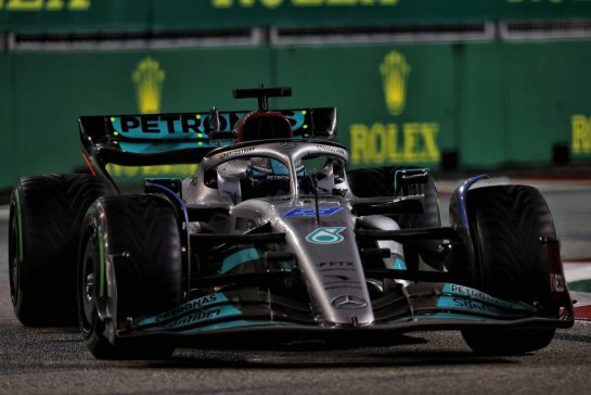 George Russell (GBR) Mercedes AMG F1 W13.
02.10.2022. Formula 1 World Championship, Rd 17, Singapore Grand Prix, Marina Bay Street Circuit, Singapore, Race Day.
- www.xpbimages.com, EMail: requests@xpbimages.com &copy; Copyright: Moy / XPB Images