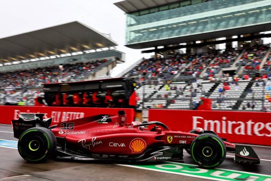 Charles Leclerc (MON) Ferrari F1-75 leaves the pits.
07.10.2022. Formula 1 World Championship, Rd 18, Japanese Grand Prix, Suzuka, Japan, Practice Day.
- www.xpbimages.com, EMail: requests@xpbimages.com © Copyright: Batchelor / XPB Images
