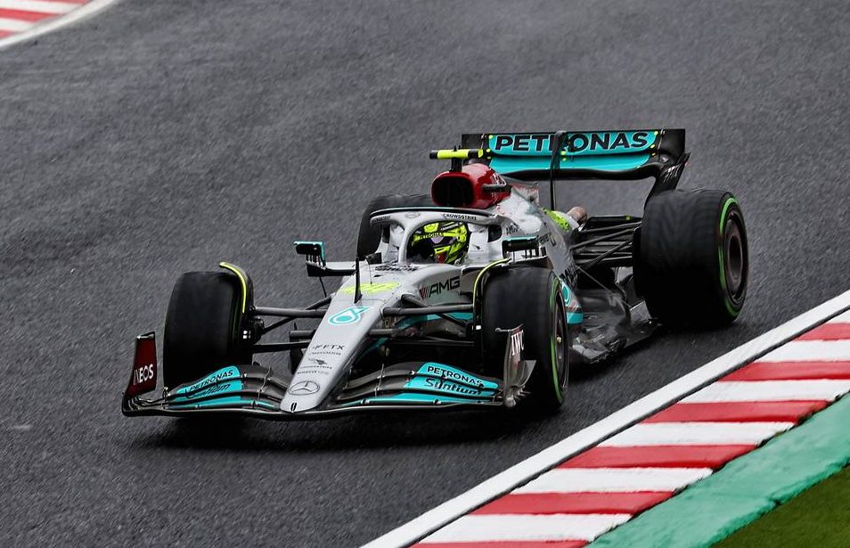 Lewis Hamilton (GBR) Mercedes AMG F1 W13. 07.10.2022. Formula 1 World Championship, Rd 18, Japanese Grand Prix, Suzuka, Japan, Practice