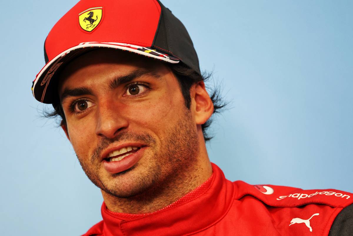 Carlos Sainz Jr (ESP) Ferrari in the post qualifying FIA Press Conference. 08.10.2022. Formula 1 World Championship, Rd 18, Japanese Grand Prix, Suzuka, Japan, Qualifying
