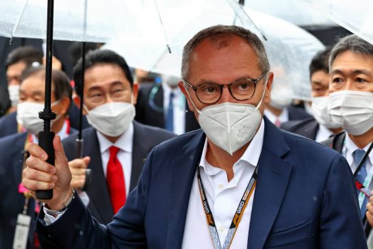 Stefano Domenicali (ITA) Formula One President and CEO on the grid.
09.10.2022. Formula 1 World Championship, Rd 18, Japanese Grand Prix, Suzuka, Japan, Race Day.
- www.xpbimages.com, EMail: requests@xpbimages.com &copy; Copyright: Moy / XPB Images