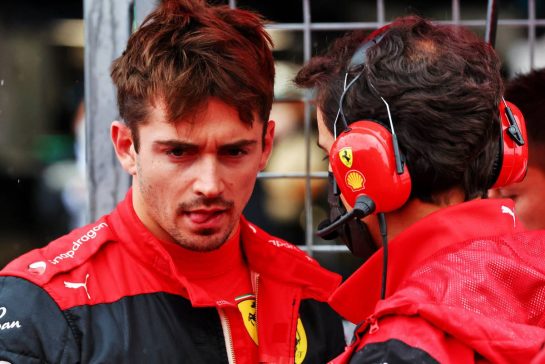 Charles Leclerc (MON) Ferrari on the grid.
09.10.2022. Formula 1 World Championship, Rd 18, Japanese Grand Prix, Suzuka, Japan, Race Day.
 - www.xpbimages.com, EMail: requests@xpbimages.com &copy; Copyright: Coates / XPB Images