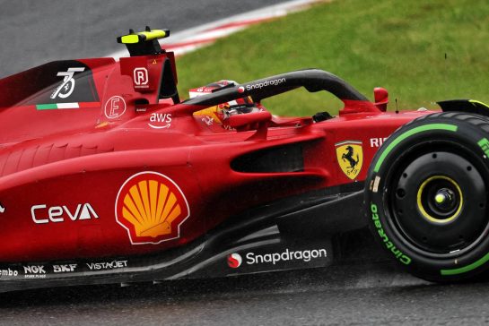 Carlos Sainz Jr (ESP) Ferrari F1-75.
09.10.2022. Formula 1 World Championship, Rd 18, Japanese Grand Prix, Suzuka, Japan, Race Day.
 - www.xpbimages.com, EMail: requests@xpbimages.com &copy; Copyright: Coates / XPB Images