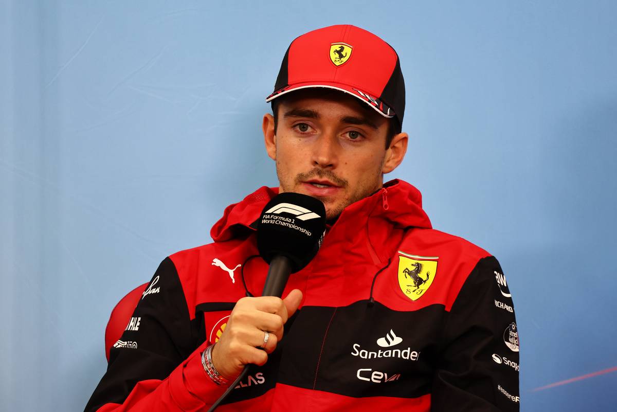 Charles Leclerc (MON) Ferrari in the post race FIA Press Conference. 09.10.2022. Formula 1 World Championship, Rd 18, Japanese Grand Prix, Suzuka, Japan, Race