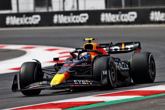 Sergio Perez (MEX) Red Bull Racing RB18.
28.10.2022. Formula 1 World Championship, Rd 20, Mexican Grand Prix, Mexico City, Mexico, Practice Day.
- www.xpbimages.com, EMail: requests@xpbimages.com &copy; Copyright: Moy / XPB Images