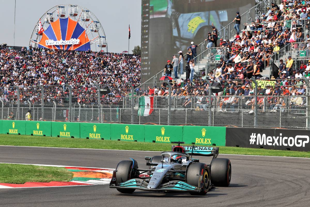 George Russell (GBR) Mercedes AMG F1 W13. 29.10.2022. Formula 1 World Championship, Rd 20, Mexican Grand Prix, Mexico City, Mexico, Qualifying