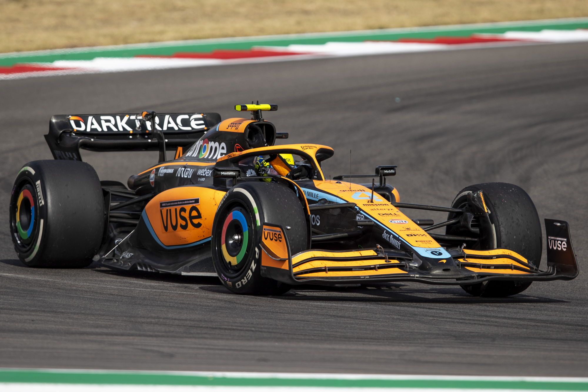 Norris ‘dosed up on headache tablets’ to resist COTA bumps