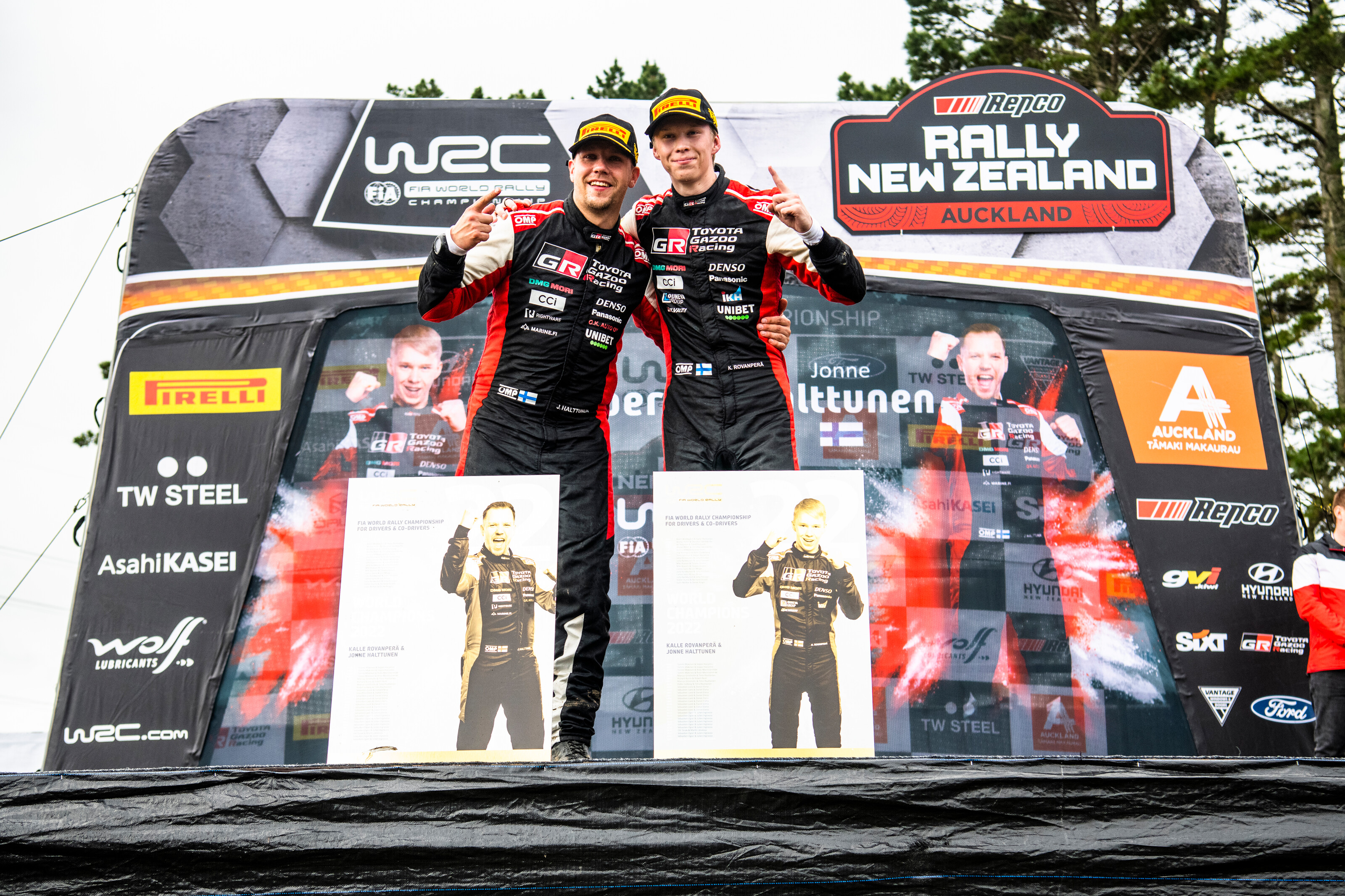 2022 WRC - Repco Rally New Zealand - Kalle Rovanper&auml; (FIN) / Jonne Halttunen (FIN), Toyota Gazoo Racing (photo: Jaanus Ree / Red Bull Content Pool)