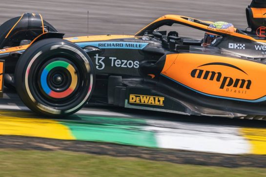 Daniel Ricciardo (AUS) McLaren MCL36.
11.11.2022. Formula 1 World Championship, Rd 21, Brazilian Grand Prix, Sao Paulo, Brazil, Qualifying Day.
- www.xpbimages.com, EMail: requests@xpbimages.com © Copyright: Bearne / XPB Images