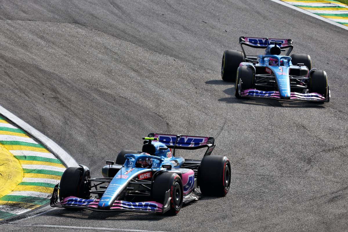 Esteban Ocon (FRA) Alpine F1 Team A522. 13.11.2022. Formula 1 World Championship, Rd 21, Brazilian Grand Prix, Sao Paulo, Brazil, Race