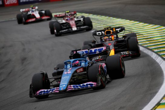 Esteban Ocon (FRA) Alpine F1 Team A522.
13.11.2022. Formula 1 World Championship, Rd 21, Brazilian Grand Prix, Sao Paulo, Brazil, Race Day.
- www.xpbimages.com, EMail: requests@xpbimages.com © Copyright: XPB Images
